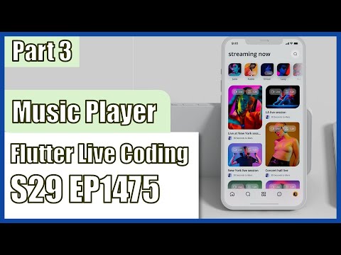 [Flutter] Flutter Live Coding EP1475 (Music Player UI Part 3) - YouTube