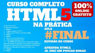 REVISÃO DO CURSO DE HTML5 NA PRÁTICA