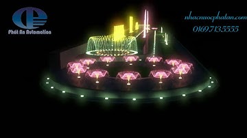 Thiết kế, thi công nhạc nước flamingo Đại Lải