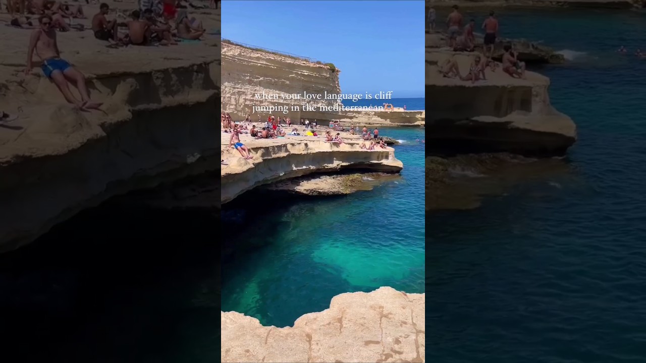 🔥Best place to swim in Malta - St.Peter`s Pool!