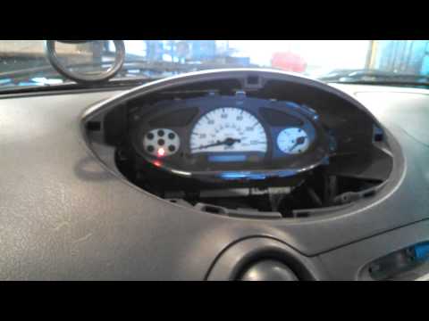 Dash bulb replacement instrument cluster 2000 Toyota Echo removal replacement