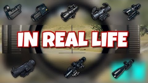 All PUBG scopes in real life | 8x scope amazing