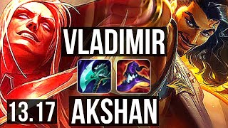 VLADIMIR vs AKSHAN (MID) | 3/0/3 | KR Diamond | 13.17
