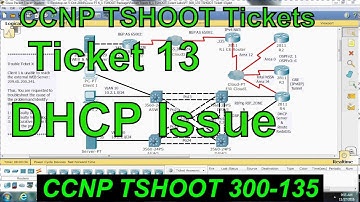 CCNP TSHOOT 300-135 || Ticket13 || DHCP Issue||with Packet Tracer|| Dnesh Kumar