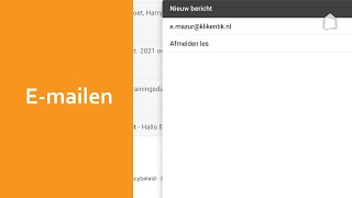E-mailen | Klik & Tik. De basis | Oefenen.nl