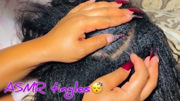 ASMR Super attentive scalp scratching with long nails #asmr #relaxing