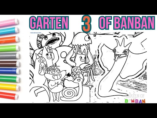 Garten of Banban Coloring Pages  WONDER DAY — Coloring pages for