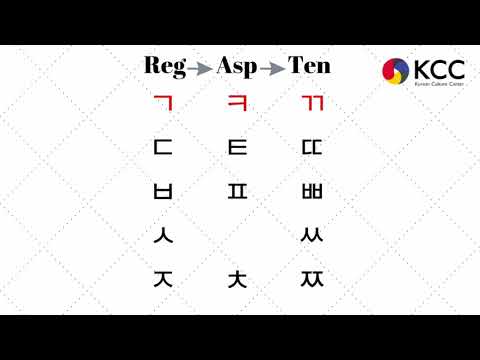 Korean consonants : regular, aspirated and tense sound(한국어 자음 공부 : 예사소리, 거센소리, 된소리)
