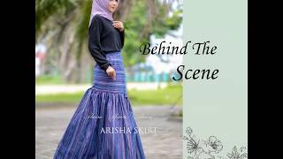Rok Pesta Panjang Maxi Muslimah Cantik Arisha Long Skirt Kain Tenun