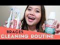 BRACES CLEANING ROUTINE | Best Products To Keep Teeth White, Hygiene