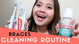 BRACES CLEANING ROUTINE | Best Products To Keep Teeth White, Hygiene