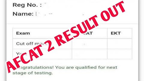 AFCAT 2 Result 2022 | How To Download AFCAT Result Download