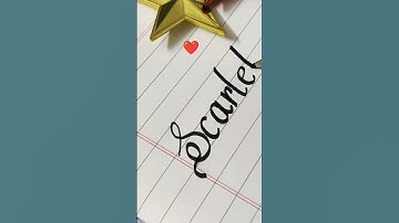 Name Request- Scarlett #calligraphy #calligraphyart #calligraphyforbeginners #shorts