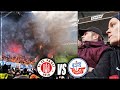 Pyro chaos am millerntor stadionvlog st pauli  hansa rostock  nordduell  stadion vlog