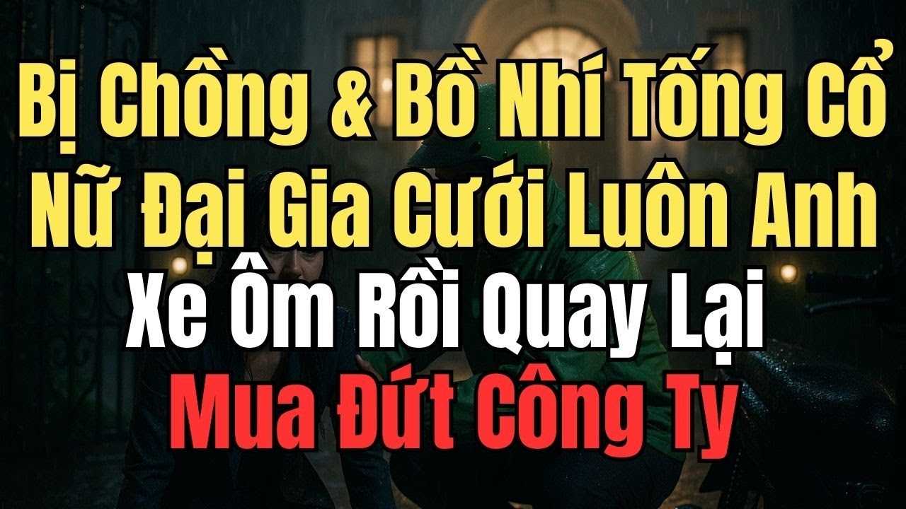 Bị Chồng & Bồ Nhí Tống Cổ, Nữ Đại Gia Cưới Luôn Anh Xe Ôm Rồi Quay Lại Mua Đứt Công Ty
