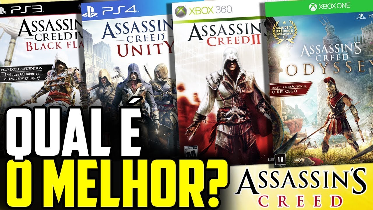 DO PIOR AO MELHOR PARA JOGAR EM 2023 - SAGA ASSASSINS CREED 