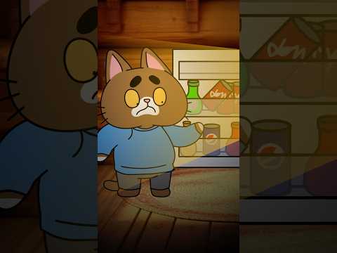 Когда открыл холодильник в три часа ночи 😨😰 #animation #симба #funny