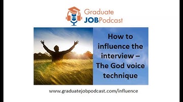 How to Influence the Interview - (The God voice technique) - Chris Delaney #28