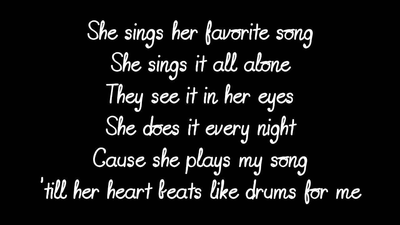 She to sing yesterday. She sings a song. song lyrics.