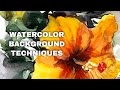 How to paint flowers with watercolor: techniques for creating background