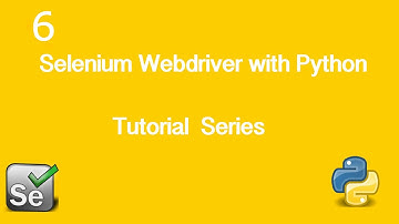 6. Selenium Webdriver with Python Tutorial - Basic Actions #2