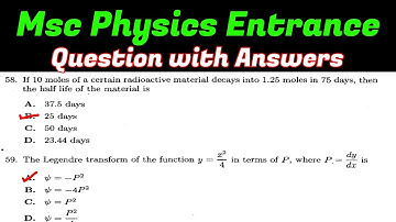msc physics entrance previous question papers with answers | msc physics entrance preparation | hcu