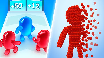 Join Blob Clash 3D | Pixel Rush | All Levels Gameplay | Satisfying Mobile Games | Android,iOS
