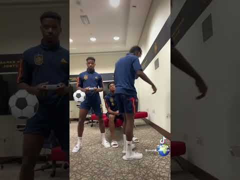 Ansu fati balde and nico williams dancing