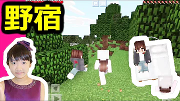 ひめちゃんおーくん マインクラフト 野宿