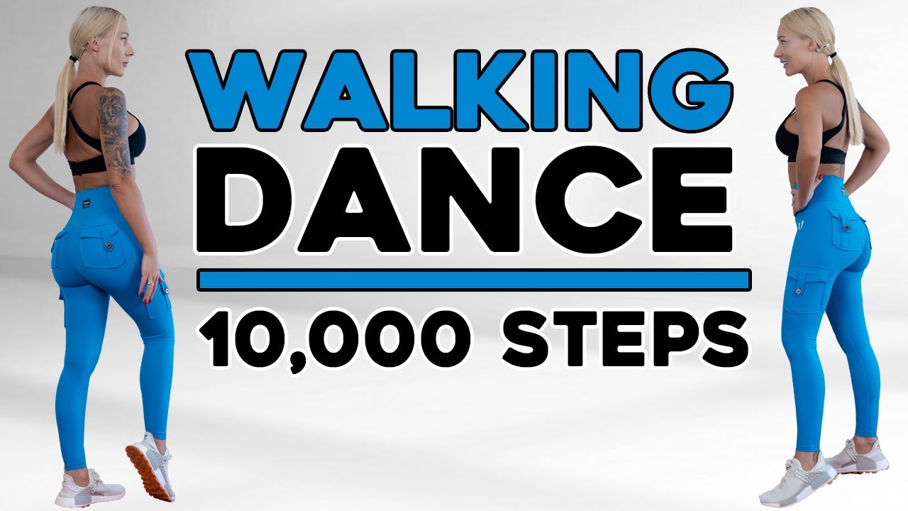 10000 STEPS IN 60 MIN - Walking Cardio Dance Workout to Burn Fat, Mood Booster, No Repeat No Jumping
