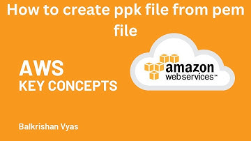 AWS - How to convert a PEM file to PPK file by puttygen