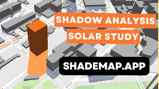Shadow Analysis / Solar Study using shademap.app screenshot 2