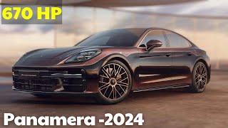 The Flying Car The new Porsche Panamera  2024 hybrid sport sedan