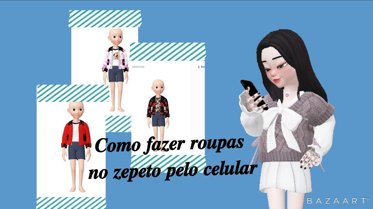 Como fazer roupas no zepeto (pelo celular). - YouTube