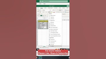 Insert Red Border #excel #msexcel #exceltutorial #msexceltutorial #msexceltricks #shorts #tricks #gk