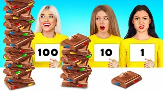 Desafio das 100 Camadas | 1 VS 100 Camadas de Chocolate & Batalha Culinária por RATATA POWER