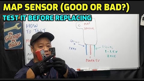 TEST BAD MAP SENSOR WITH A MULTIMETER (5V, SIGNAL, GROUND) P0107