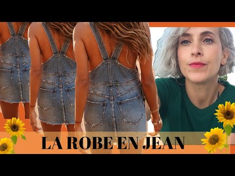 Comment porter LA ROBE EN JEAN (30 idées de looks)