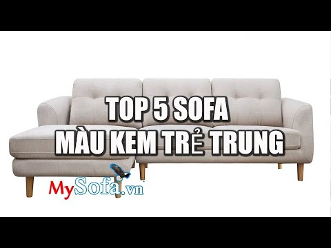 Top 5 mẫu sofa màu Kem trẻ trung cho không gian phòng khách hiện đại- Nội thất giá rẻ tại kho Amia