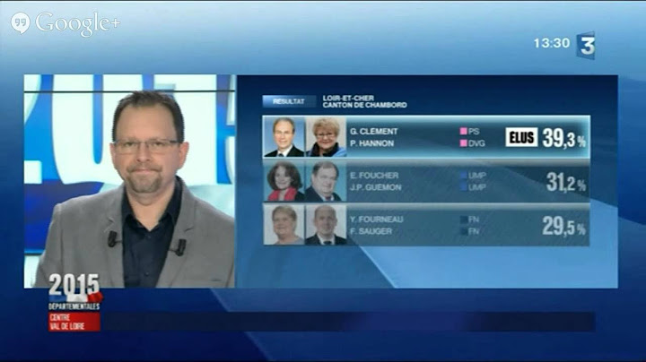 Emission spéciale - Elections départementales 2015 - 2nd tour -12h55/13h45