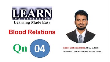 Blood Relations Question 04 || Logical Reasoning || Placement Specific Questions
