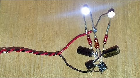 astable multivibrator - make 2 leds blink in sequence - easy to build!