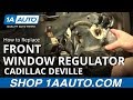 How to Replace Front Power Window Motor 1994-99 Cadillac Deville