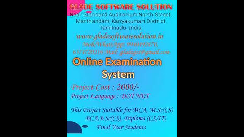 Online Examination System using C#.net
