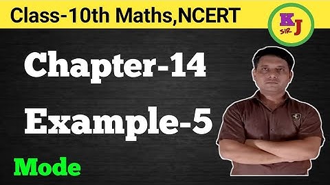 Example 5 Chapter 14 Statistics Class 10|| Chapter 14 Example 5 Class 10 || Class 10 Example 5 ch 14