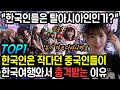 "한국인들은 유럽에서 왔나?" 한국인은 작은줄 알았던 중국인들이 한국여행와서 충격받는 이유