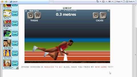 Random flash game reviews: QWOP