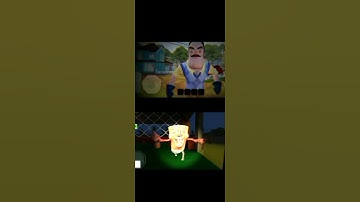 Attack of scary SpongeBob and hello Neighbor #attack #games #shorts.
