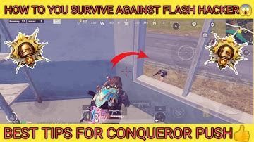 How to survive against a Flash hacker in solo conqueror rank pushing gameplay bgmi.