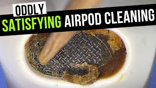 AirPods cleaning under the microscope. Full video in 4K by Phone Fix Craft